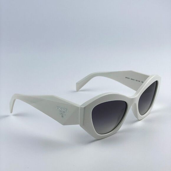 NEW Prada PR07YS 142130 White Grey Gradient Cat Eye Women Sunglasses - Picture 8 of 13